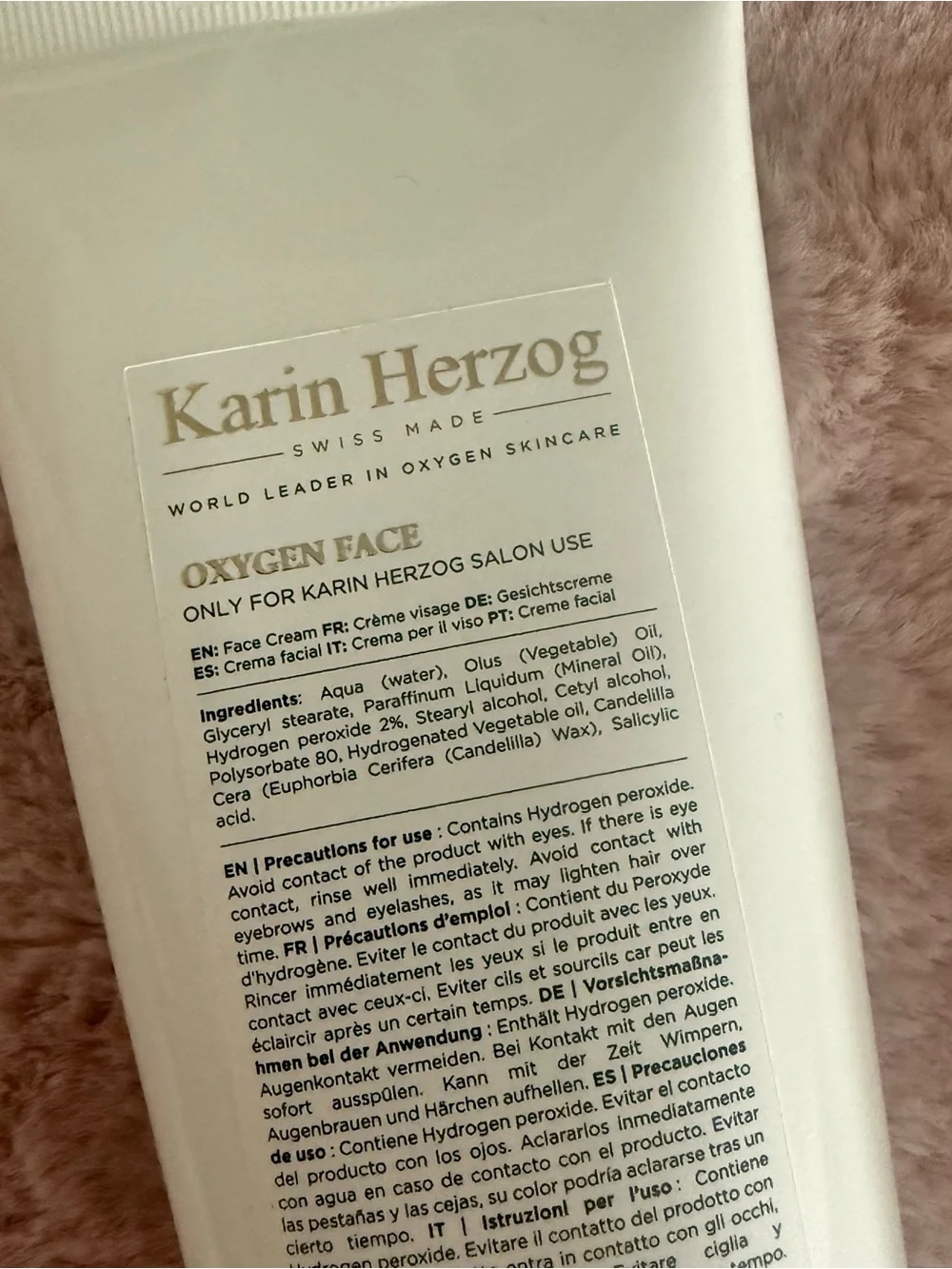 Karin Herzog Oxygen Face Creams Salon Size